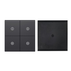Bevielis Zigbee scenų jungiklis su numeriais Black kaina