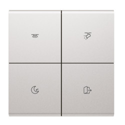 Bevielis Zigbee scenų jungiklis su ikonomis White