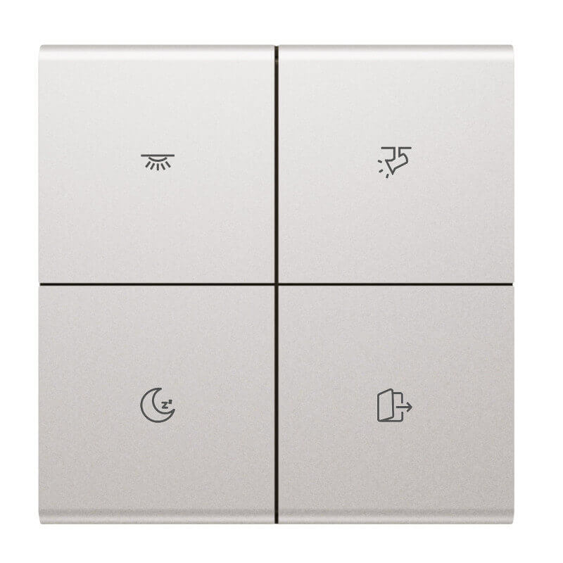 Bevielis Zigbee scenų jungiklis Light Plan 3101W su ikonomis White