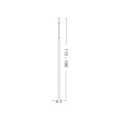 Pakabinamas LED šviestuvas ULTRATHIN SP1 BIG ROUND BALTAS kaina