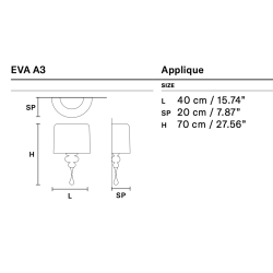 SIENINIS ŠVIESTUVAS EVA A3 (ĮVAIRIOS SPALVOS) kaina
