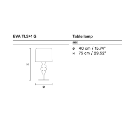 STALINIS ŠVIESTUVAS EVA TL3+1 G (ĮVAIRIOS SPALVOS) kaina