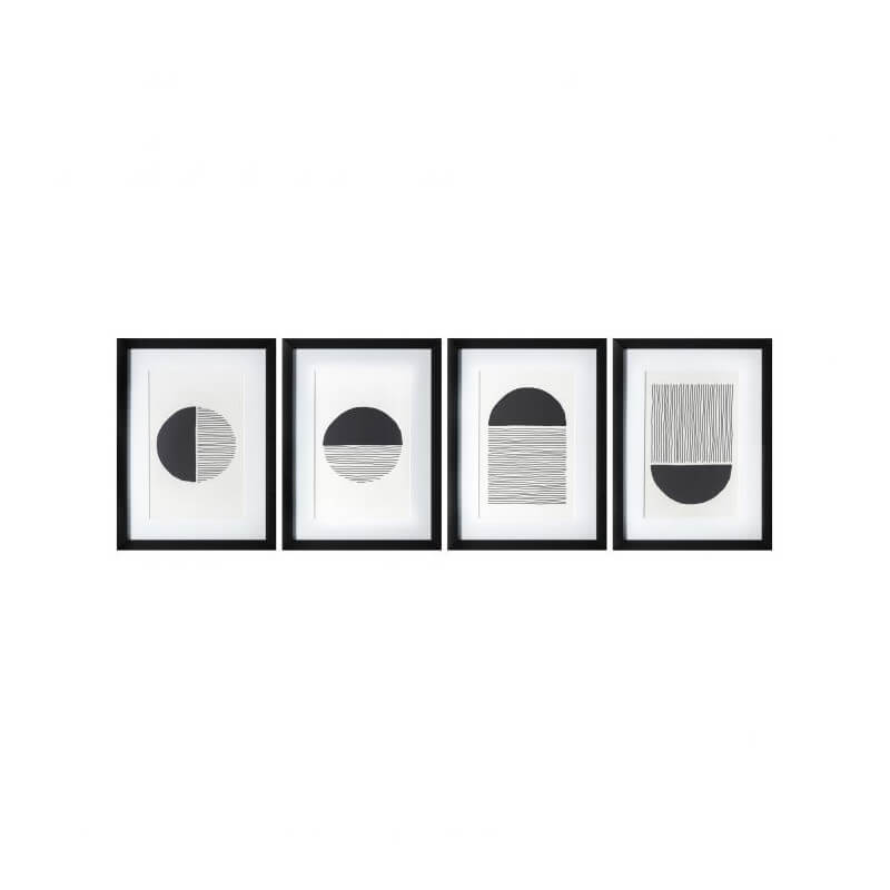 Paveikslų rinkinys Etched Formation Framed 5059413411786 Gallery Direct (komplekte 4 vnt.)