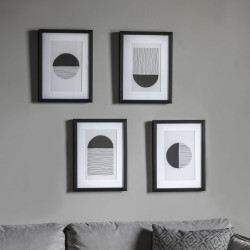 Paveikslų rinkinys Etched Formation Framed (komplekte 4 vnt) kaina
