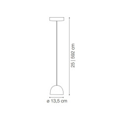 Pakabinamas šviestuvas TALL SP1 BIG BALTAS internetu