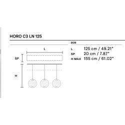 PAKABINAMAS ŠVIESTUVAS HORO C3 LN 125 (įvairios spalvos) internetu