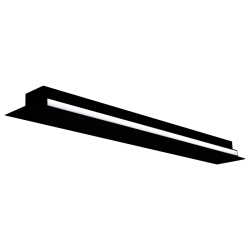 SIENINIS LINIJINIS LED ŠVIESTUVAS TAMNA 200CM 20W JUODAS pristatymas