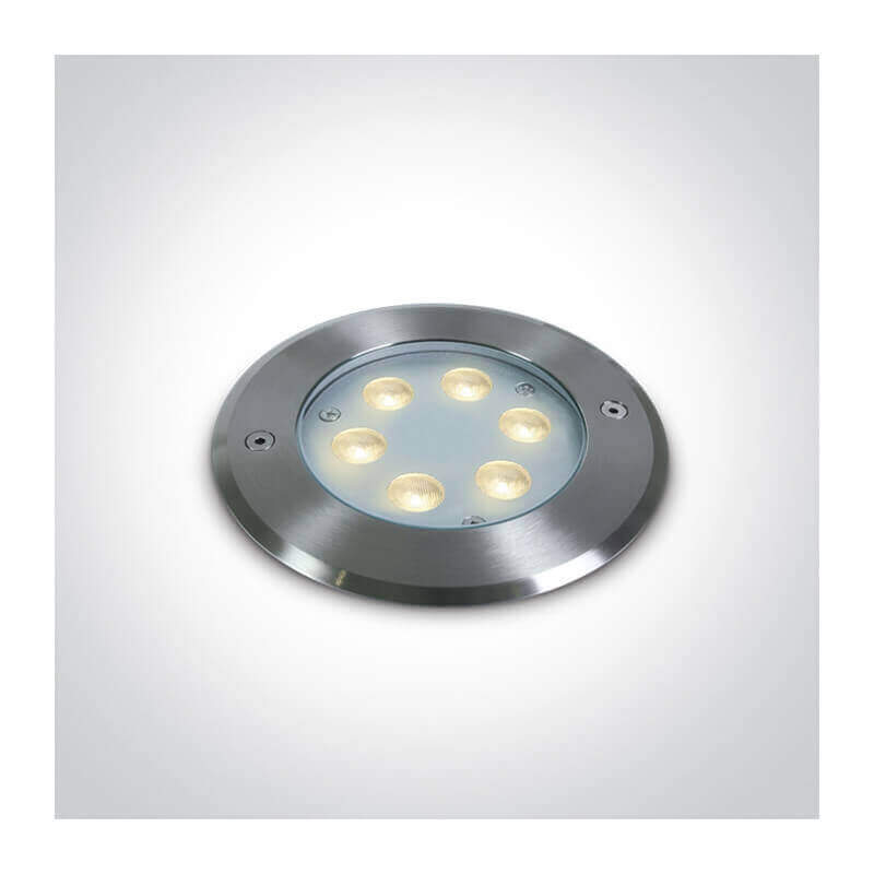 Hermetinis įleidžiamas šviestuvas baseinams ir fontanams 6W IP68 IK10 3000K One light 69066B/W
