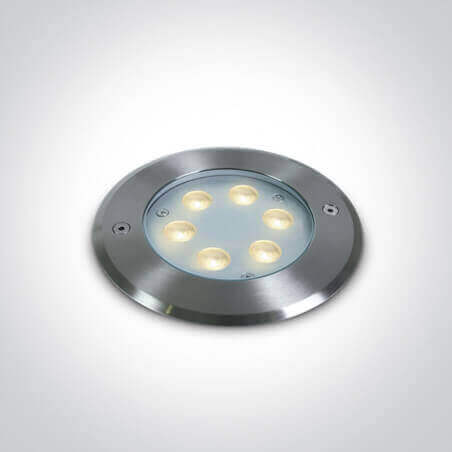 Hermetinis įleidžiamas šviestuvas baseinams ir fontanams 6W IP68 IK10 3000K One light 69066B/W