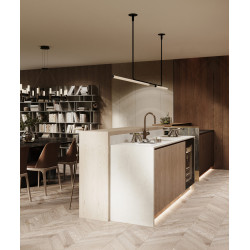 PAKABINAMAS LED šviestuvas AMBROSIA 210 28,8W 3000K JUODAS
