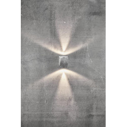 SIENINIS LED ŠVIESTUVAS CANTO KUBI2 12W STAINLESS STEEL pigiau
