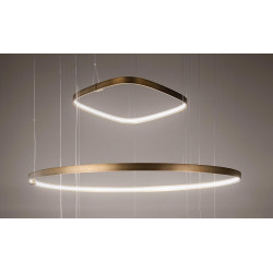 Pakabinamas LED šviestuvas Zero Ellipse 47W BALTAS skubiai