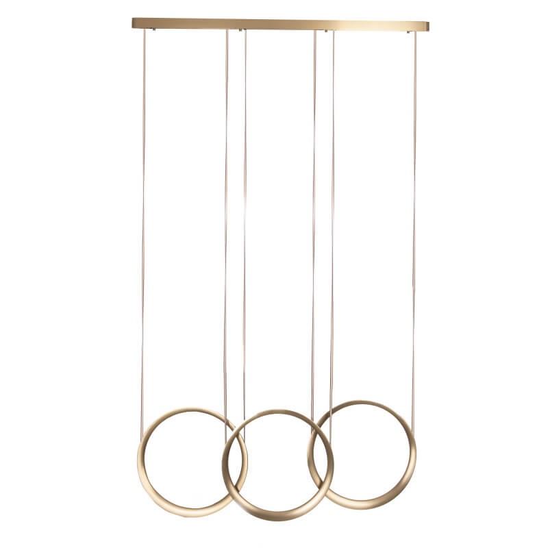 PAKABINAMAS LED ŠVIESTUVAS MAXLIGHT MOON 3 87W BRUSHED GOLD P0491