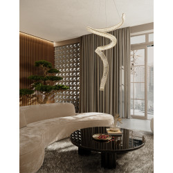 PAKABINAMAS LED ŠVIESTUVAS CHARME 60W AUKSO SPALVOS | CRYSTAL skubiai