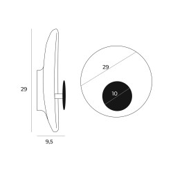 SIENINIS LED ŠVIESTUVAS OYAKA 5W BALTAS | JUODAS internetu
