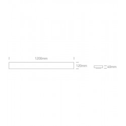 LUBINIS LED ŠVIESTUVAS LINEAR  FLOATING L120 48W 3000K pigiau