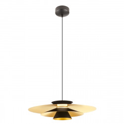 Pakabinamas LED šviestuvas FARGO 16,5W JUODAS | AUKSO SPALVOS
