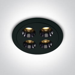 ĮLEIDŽIAMAS LED ŠVIESTUVAS 10110H/B/W 10W JUODAS