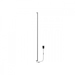 Sieninis LED šviestuvas STICK 48W JUODAS step dim