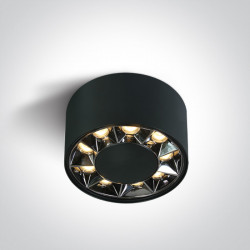 LUBINIS LED ŠVIESTUVAS 12112X/B/W 12W JUODAS