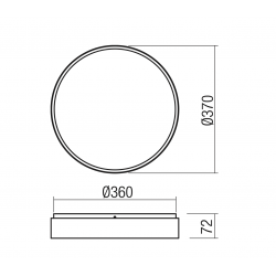 Lubinis LED šviestuvas YOMO 43,6W D37 AUKSO SPALVOS step dim kaina