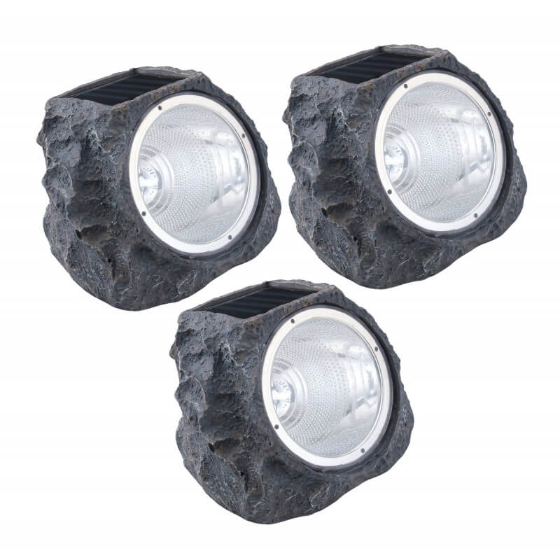 SAULĖS BATERIJŲ PASTATOMAS LED ŠVIESTUVAS STAZZONE, 3 VNT EGLO 48505