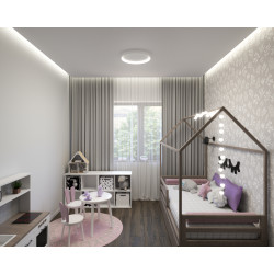 Lubinis LED šviestuvas OMEGA D48 38W 3000K BALTAS kaina