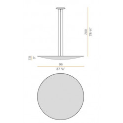 PAKABINAMAS LED ŠVIESTUVAS GONG 88W D100 AUKSO SPALVOS LEAF DALI | PUSH DIM atsiliepimai