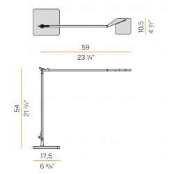 STALINIS LED ŠVIESTUVAS JACKIE 10W BALTAS 5 STEP DIM pigiau