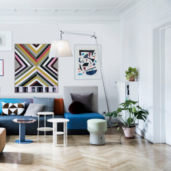 PASTATOMAS ŠVIESTUVAS TOLOMEO MAXI ALIUMINIUM | BALTAS DIMMABLE pigiau