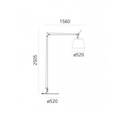 PASTATOMAS ŠVIESTUVAS TOLOMEO MAXI ALIUMINIUM | BALTAS DIMMABLE atsiliepimai