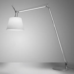 PASTATOMAS ŠVIESTUVAS TOLOMEO MAXI ALIUMINIUM | BALTAS DIMMABLE kaina