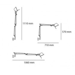 SIENINIS ŠVIESTUVAS TOLOMEO MINI WALL JUODAS | BODY atsiliepimai