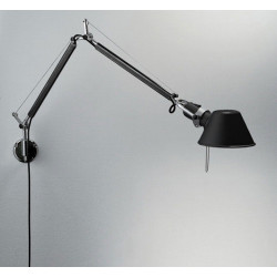 SIENINIS ŠVIESTUVAS TOLOMEO MINI WALL JUODAS | BODY internetu
