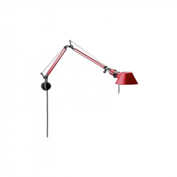 SIENINIS ŠVIESTUVAS TOLOMEO MICRO WALL RAUDONAS | BODY kaina
