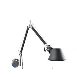 SIENINIS ŠVIESTUVAS TOLOMEO MICRO WALL JUODAS | BODY kaina