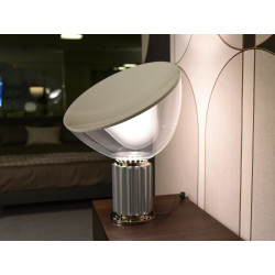 PASTATOMAS | STALINIS LED ŠVIESTUVAS TACCIA 28W H64,5 SIDABRO SPALVOS kaina