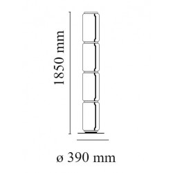 PASTATOMAS LED ŠVIESTUVAS NOCTAMBULE 4 45W H185 | LOW CYLINDER pigiau