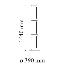 PASTATOMAS LED ŠVIESTUVAS NOCTAMBULE 3 36W H164 | HIGH CYLINDER pristatymas