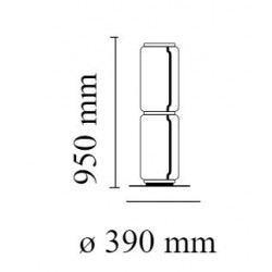 PASTATOMAS LED ŠVIESTUVAS NOCTAMBULE 2 27W H95 | LOW CYLINDER skubiai