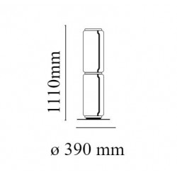 PASTATOMAS LED ŠVIESTUVAS NOCTAMBULE 2 27W H111 | HIGH CYLINDER skubiai