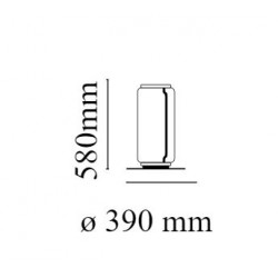 PASTATOMAS LED ŠVIESTUVAS NOCTAMBULE 18W H58 | HIGH CYLINDER skubiai