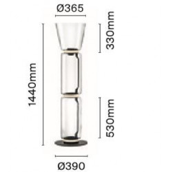 PASTATOMAS LED ŠVIESTUVAS NOCTAMBULE 2 45W H144 | HIGH CYLINDER CONE kaina