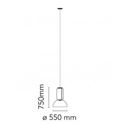 PAKABINAMAS LED ŠVIESTUVAS NOCTAMBULE 36W H75| LOW CYLINDER BOWL kaina