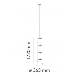 PAKABINAMAS LED ŠVIESTUVAS NOCTAMBULE 3 54W H172| LOW CYLINDER CONE atsiliepimai