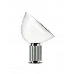 PASTATOMAS | STALINIS LED ŠVIESTUVAS TACCIA 28W H64,5 SIDABRO SPALVOS