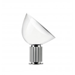 PASTATOMAS | STALINIS LED ŠVIESTUVAS TACCIA 28W H64,5 SIDABRO SPALVOS