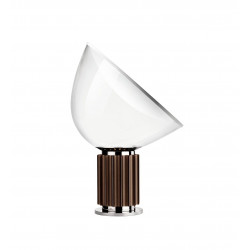 PASTATOMAS | STALINIS LED ŠVIESTUVAS TACCIA 28W H64,5 BRONZOS SPALVOS | GLASS