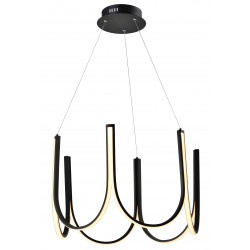 PAKABINAMAS LED ŠVIESTUVAS GLOBUS 79,8W JUODAS kaina