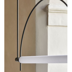 Pakabinamas LED šviestuvas ARC 20W JUODAS dimeriuojamas